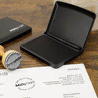 MaxMark Large Premium Sky Blue Ink Stamp Pad - 2-3/4" by 4-1/4" - Premium Quality Felt Pad