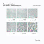 Hemway Polyurethane & Epoxy Resin Glitter 100g / 3.5oz Metallic Crystal Flake Additive for Flooring Jewelry Tumblers Glass Pigment - Chunky (1/40" 0.025" 0.6mm) - Silver Holographic