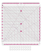 Quilting Ruler- 12.5 * 12.5" Slotted Rulers for Quilting and Sewing Quilt Strip Rulers for Fabric Precise Cutting