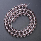 36pcs 10mm Pink Crystal Glass Beads Round Loose Spacer Beads for Jewelry Making DIY Bracelet Necklace Healing Power Stone Beads (Pink Crystal Glass, 10mm)