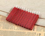 Yoption 12 Pcs Sealing Wax Sticks with Wicks, Antique Wine Red Wax Seal Sticks for Wax Seal Stamp, Wedding Invitations, Christmas, Gift Wrapping, Envelops Sealing (Antique Wine Red)