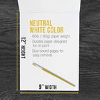 U.S. Art Supply 9" x 12" Premium Heavy-Weight Oil Painting Pad (2 Pack, 30 Sheets Total) - 90lb (190gsm) - Oil Pastel Paper for Students and Adults
