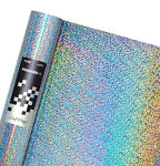 VViViD Mosaic+ Silver Holographic Glitter 1ft x 5ft Crafting Vinyl Crinkle-Free 8yr UV Finish Crafting Vinyl