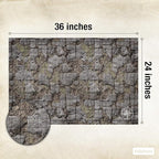 TIDYBOSS d&d Starter Set | 2 X Double Sides 4 Terrains 24x 36 Game Grid Mat | DND Accessories Includes Dry Erase Markers, Eraser and Clips