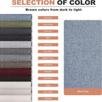 Fine Linen Repair Patches, Self-Adhesive Linen Fabric Patches, 12X40 inch Extra Size, Multi Color, Can be Used for Linen Sofa Repair and Linen Clothes Repair(12" x 40",Blue Grey)
