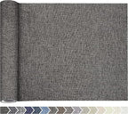 KING MOUNTAIN Coarse Linen Repair Patches, Self-Adhesive, 12x40 Inch, Dark Grey, Polyester, Washable, for Linen, Nylon, Cotton, Leather