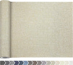 Coarse Linen Repair Patches, Self-Adhesive Linen Fabric Patches, 12X40 inch Extra Size, Multi Color, Can be Used for Linen Sofa Repair and Linen Clothes Repair(12" x 40",Beige 1.0)