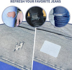 KING MOUNTAIN Iron-on Repair Patch 20 Pcs Pack,Denim Patches for Jeans Kit 3" by 4-1/4", 100% Cotton Denim Iron-on Repair Patch,Jeans and Clothing Repair and Decoration Kit (Five Color)