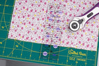 The Quilted Bear Quilting Rulers - Transparent Acrylic Non Slip Quilting, Patchwork & Sewing Ruler with Clear Black Lines & 30, 45 & 60 Degree Angles (3.5" x 18.5")