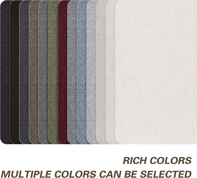 KING MOUNTAIN Coarse Linen Repair Patches, Self-Adhesive Linen Fabric Patches, 8X11 inch 2 PCS, Multi Color, Can be Used for Linen Sofa Repair and Linen Clothes Repair(8" x 11"-2PCS,Dark Green)