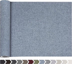 Fine Linen Repair Patches, Self-Adhesive Linen Fabric Patches, 12X40 inch Extra Size, Multi Color, Can be Used for Linen Sofa Repair and Linen Clothes Repair(12" x 40",Blue Grey)