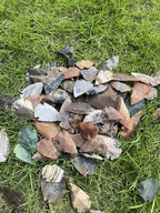 50 PC Lot Flint Arrowhead OH Collection Project Spear DIY Points arrowheads