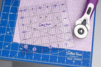 The Quilted Bear Quilting Rulers - Transparent Acrylic Non Slip Quilting, Patchwork & Sewing Ruler with Clear Black Lines & 30, 45 & 60 Degree Angles for Perfect Accuracy & Precision (6.5" x 6.5")