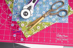 The Quilted Bear Quilting Rulers - Transparent Acrylic Non Slip Quilting, Patchwork & Sewing Ruler with Clear Black Lines & 30, 45 & 60 Degree Angles for Perfect Accuracy & Precision (4" x 14")