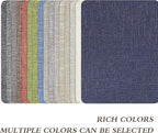 KING MOUNTAIN Fine Linen Repair Patches, Self-Adhesive Linen Fabric Patches, 8X11 inch 2 PCS, Multi Color, Can be Used for Linen Sofa Repair and Linen Clothes Repair(8" x 11"-2PCS, Dark Blue 1.0)
